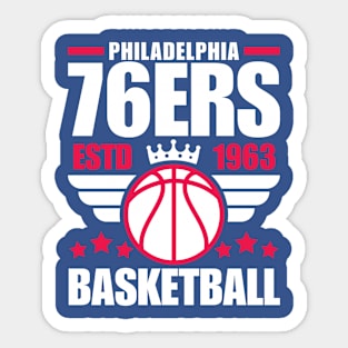 Philadelphia 76ERS 1963 Basketball Retro Sticker